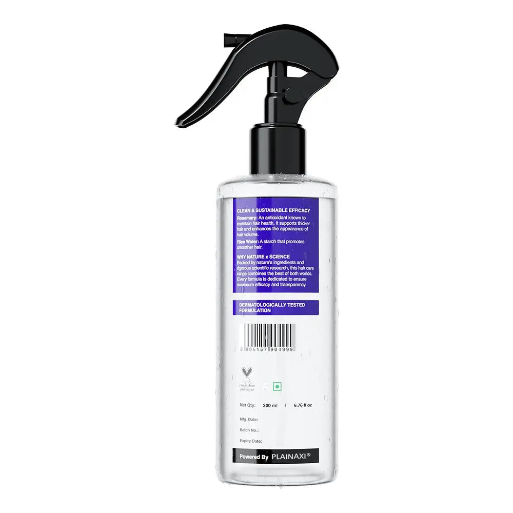 Embereave™ Rosemary & Rice Water Hair Growth Spray |100% Natural Extract | Soft & Smooth Hair Non-Greasy & Fast Absorbing | 200 ml