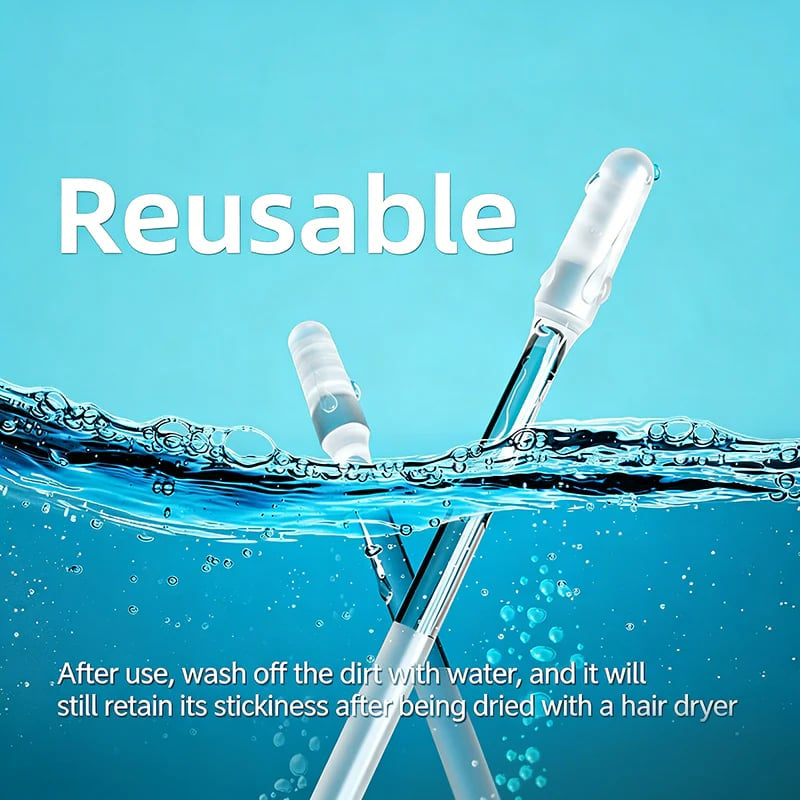 Reusable Sticky Ear Cleaning Stick, Soft Adhesive Tip for Dry Earwax, Portable Ear Cleaner & Ear Hygiene Tool